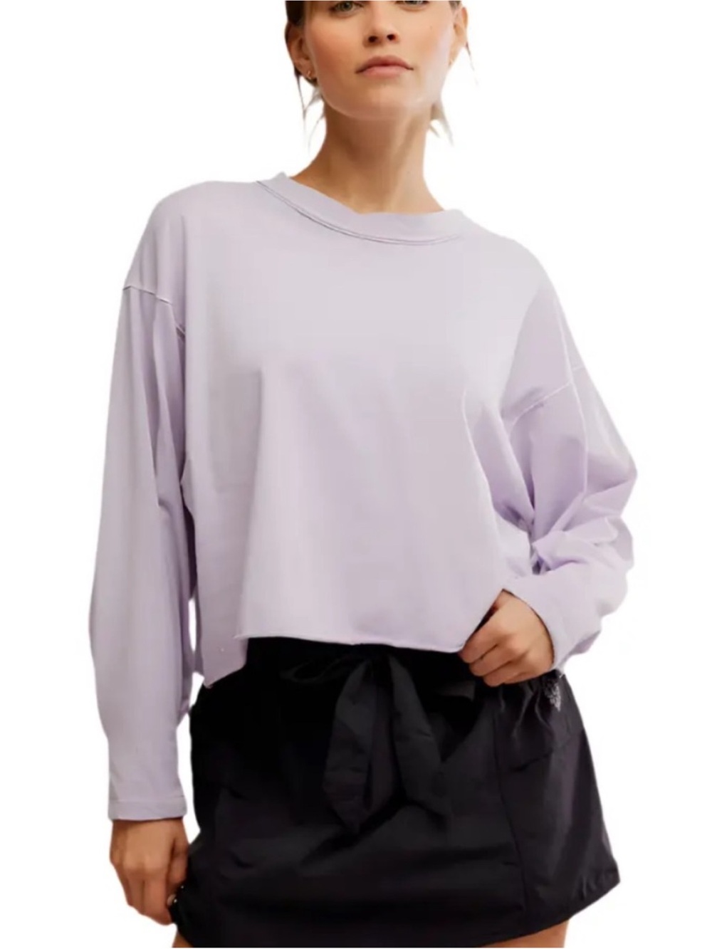 Free People Movement Inspire LayerLight Lavender Long-Sleeve Women's Top Size XS